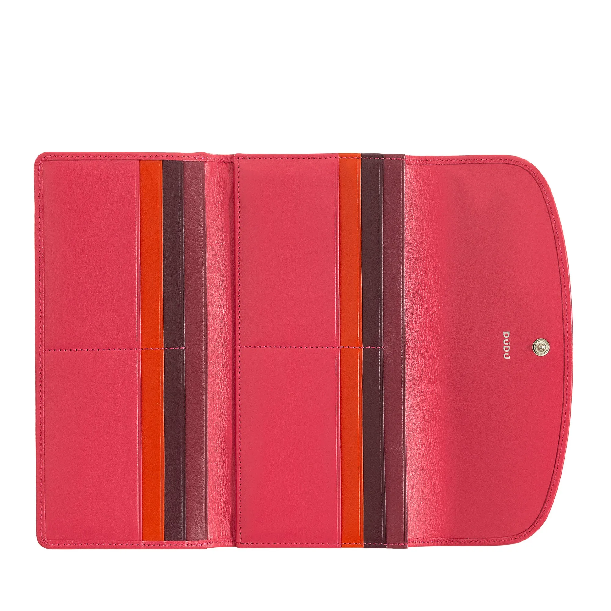 DUDU WORLD WORLD WORLD IN REAL LEATHER, RFID shielded, Portamonete hinge wallets, Multi compartments