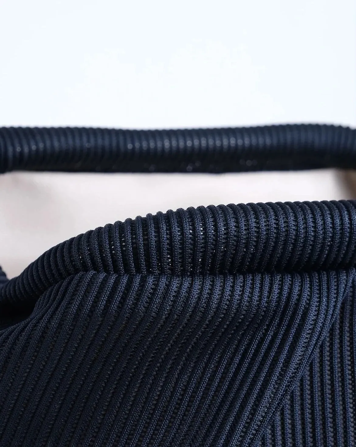 Elegant Navy Pleated Clutch Handbag