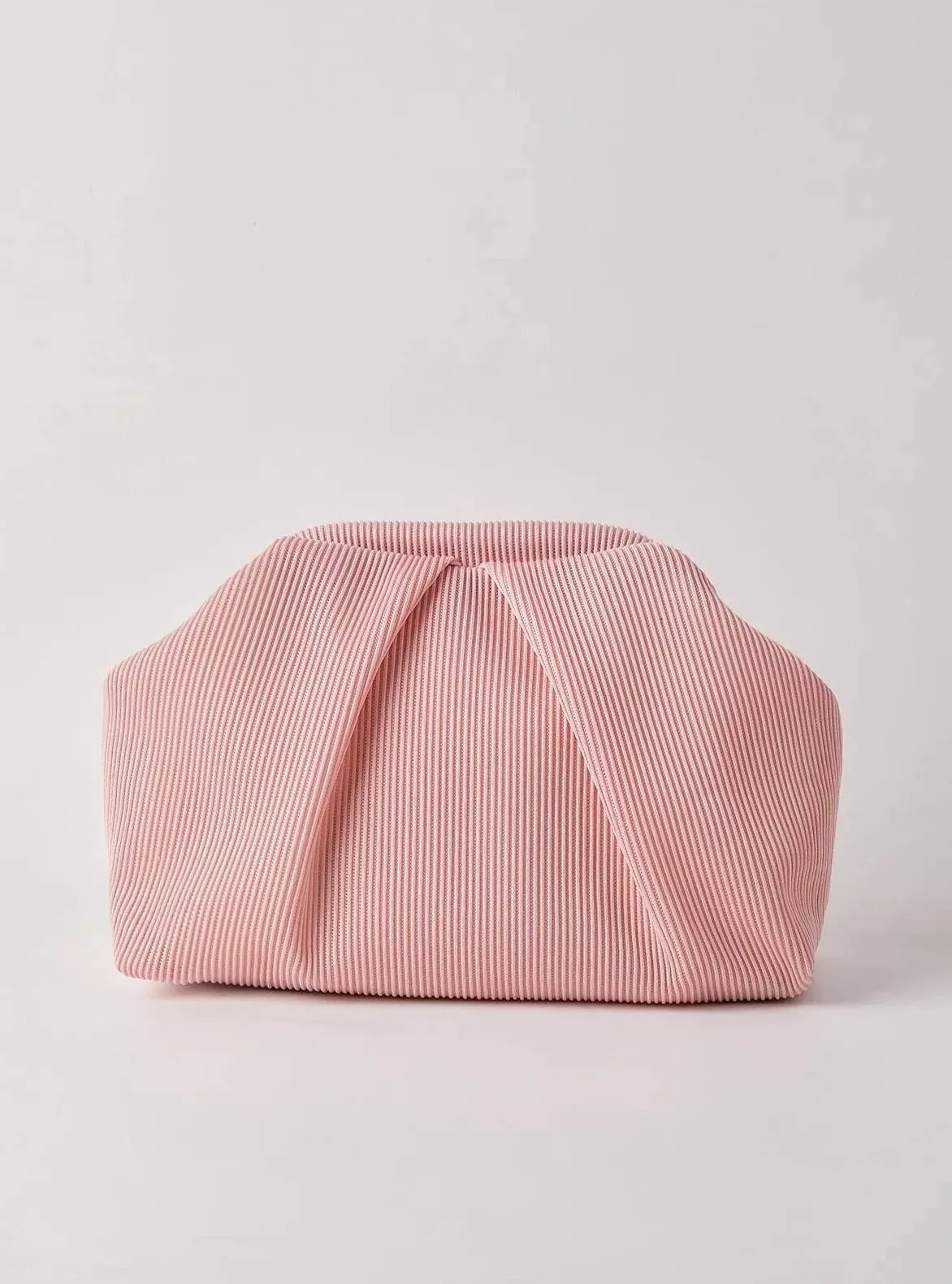 Elegant Navy Pleated Clutch Handbag