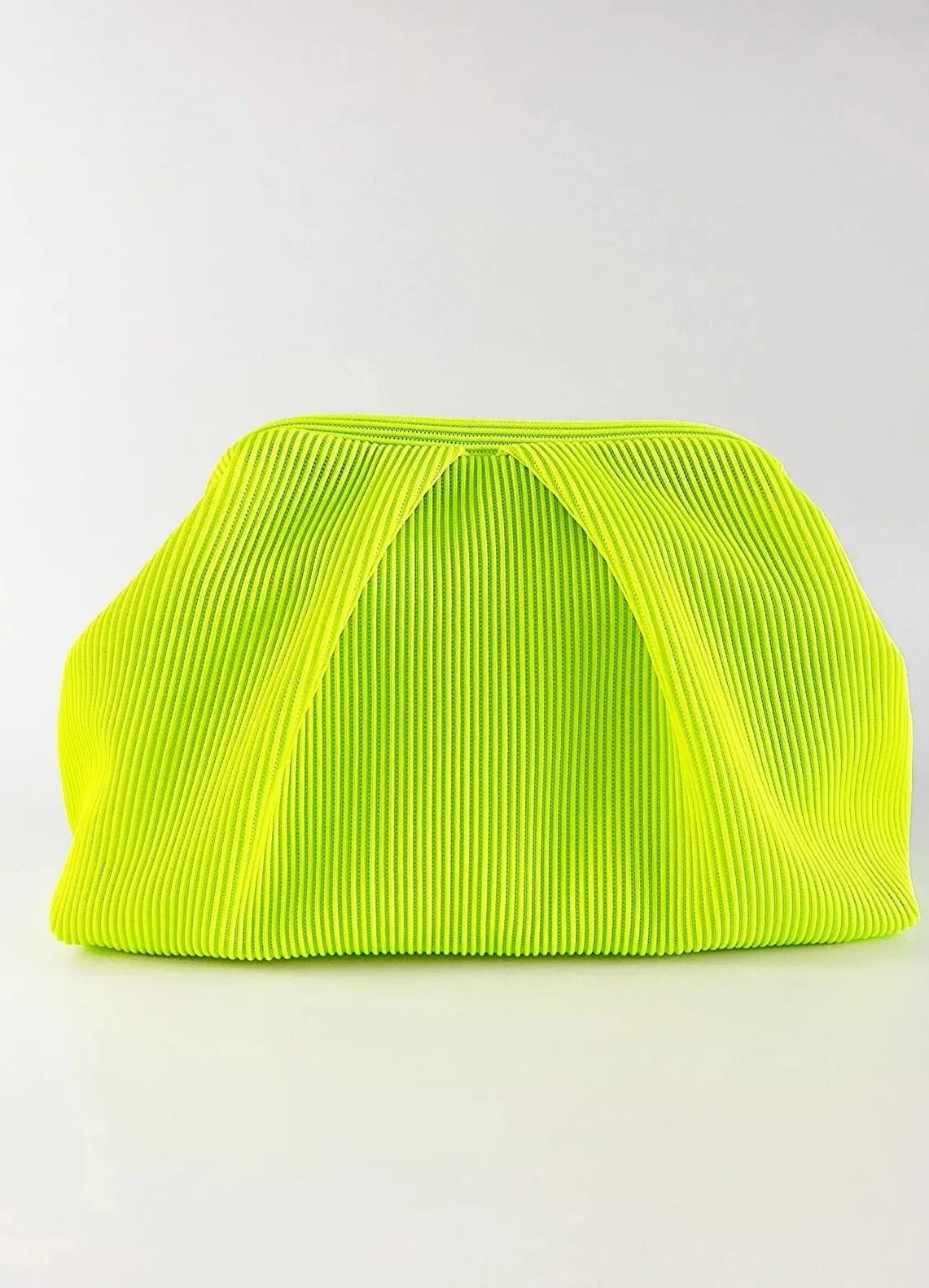 Elegant Navy Pleated Clutch Handbag