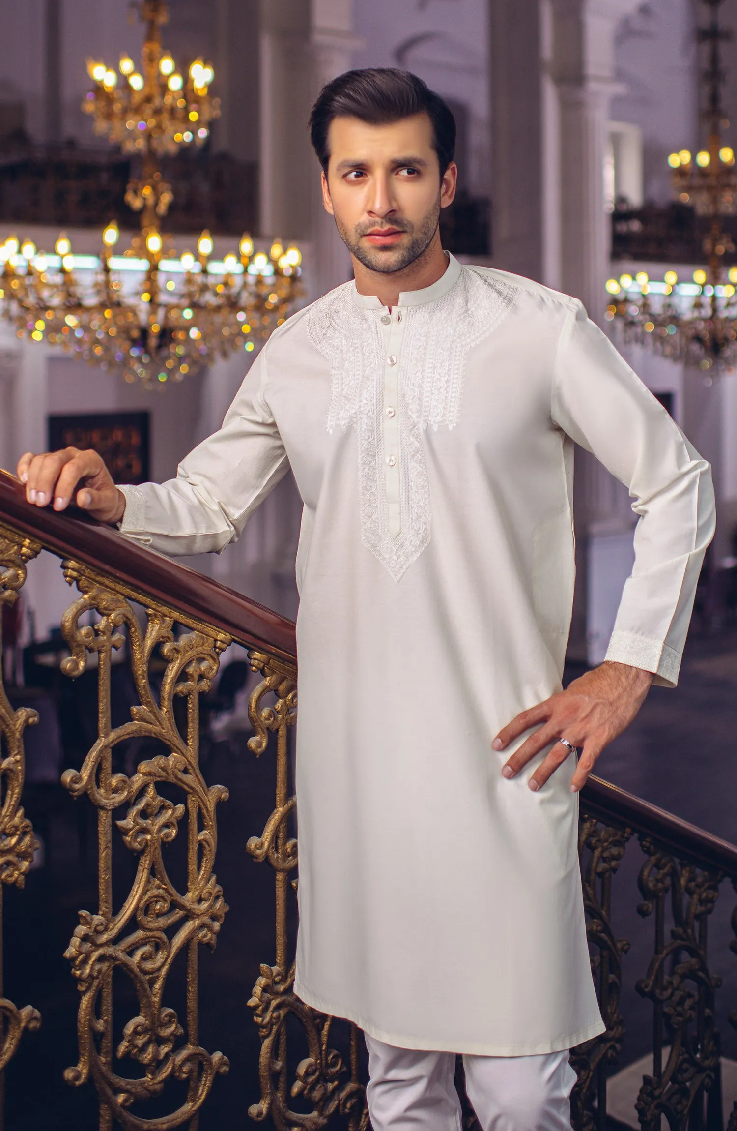 Embroidered Mens Kurta