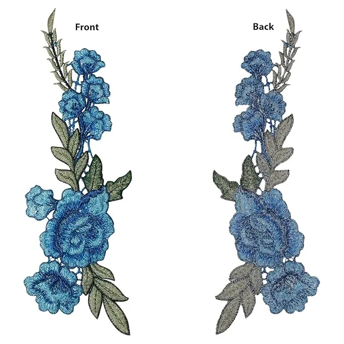 Embroidery Flower Patch for Men's & Women's Fashion