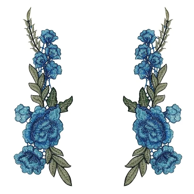 Embroidery Flower Patch for Men's & Women's Fashion