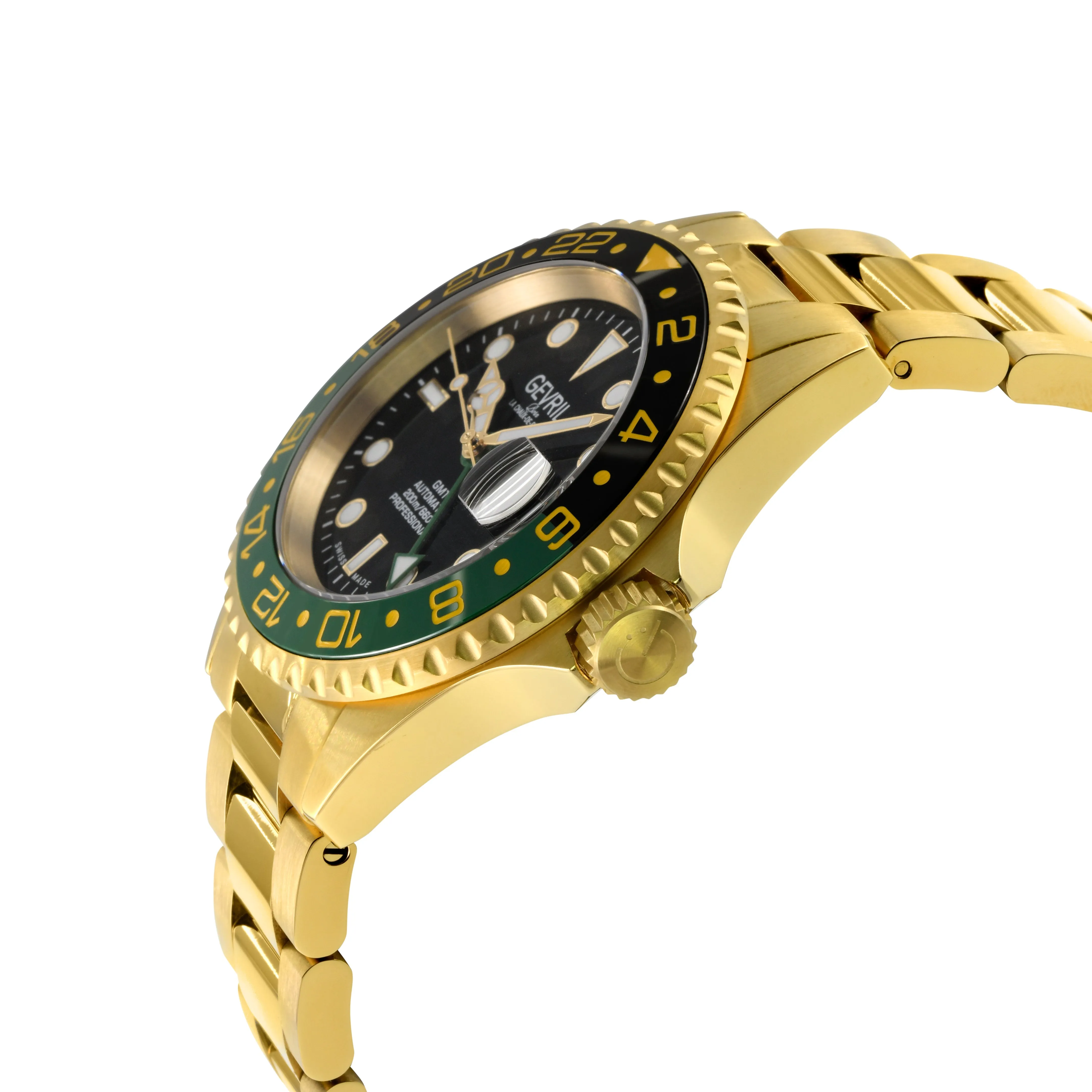 Gevril Wall Street - GMT Ceramic Bezel