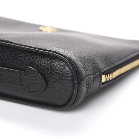 Gucci Calfskin GG Marmont Clutch in Black