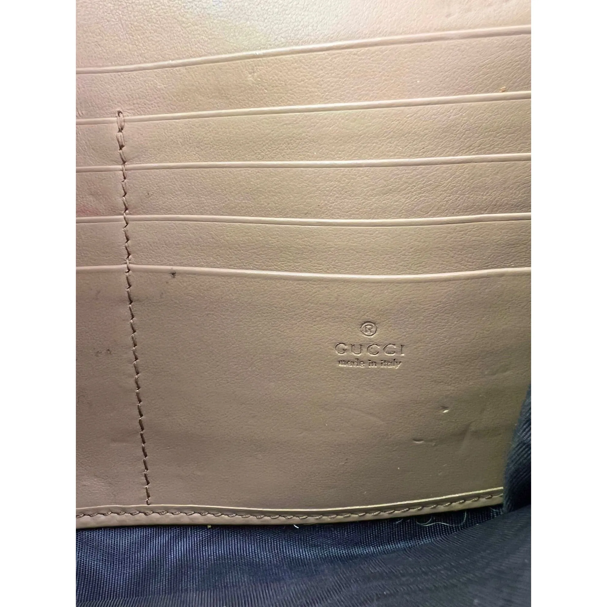 Gucci Dionysus GG Supreme Chain Wallet Clutch Bag