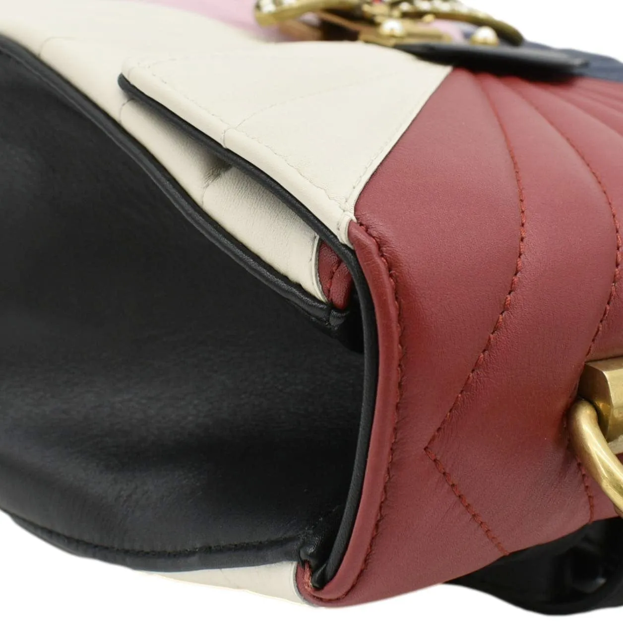 GUCCI Queen Margaret Quilted Leather Bee Backpack Multicolor 476664