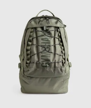 Gymshark Pursuit Backpack - Base Green/ Winter Olive