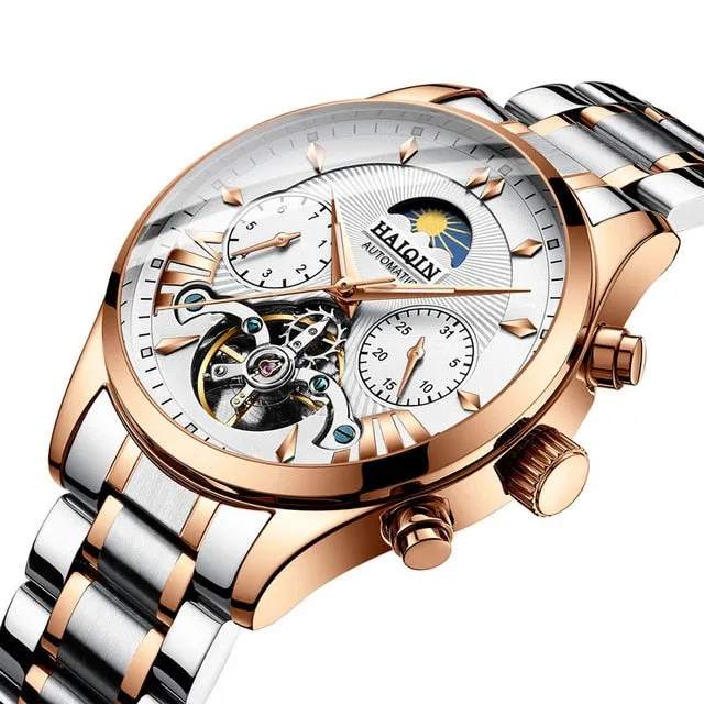 HAIQIN luxury mechanical watch Tourbillon style