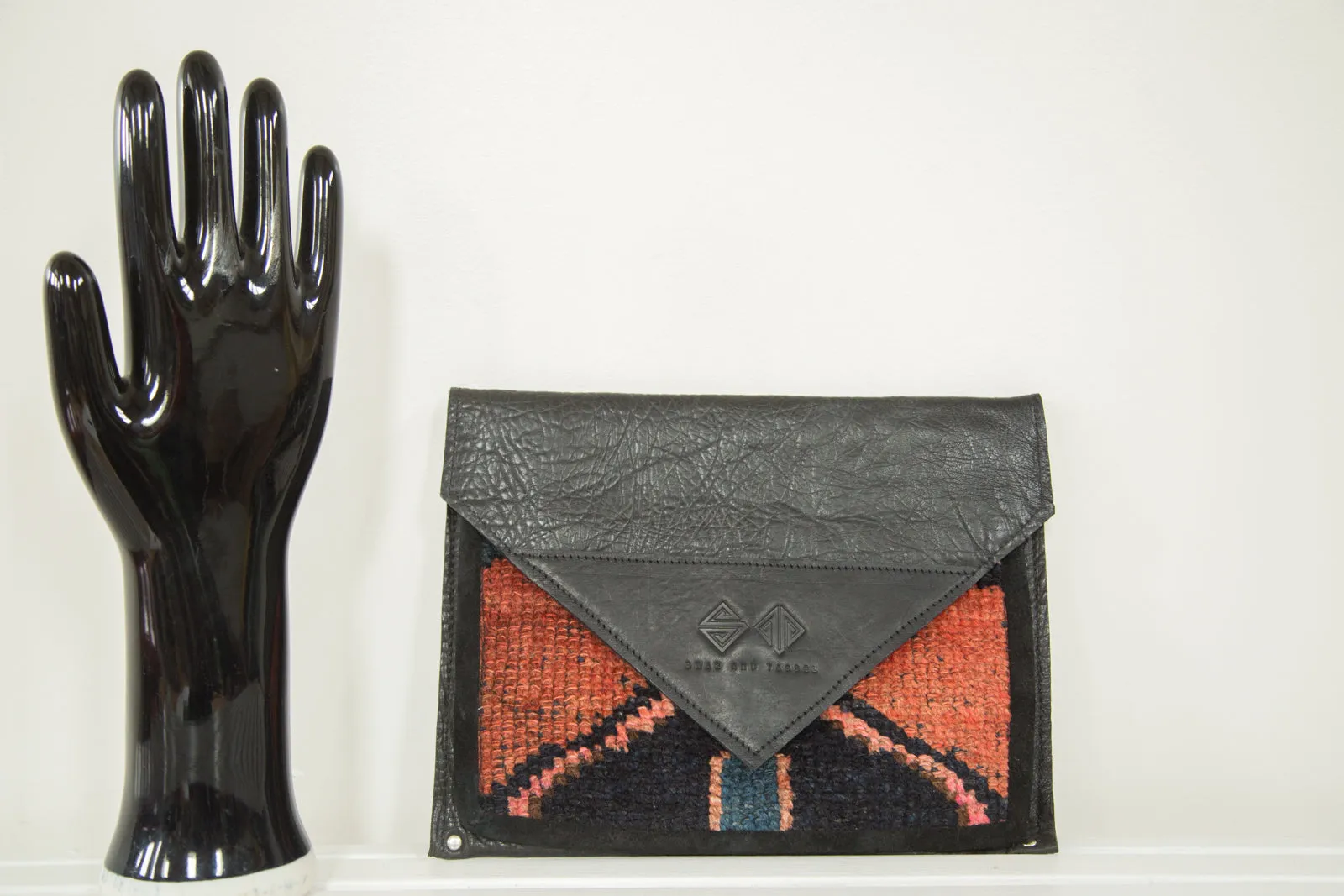 Handmade Rug Fragment Clutch