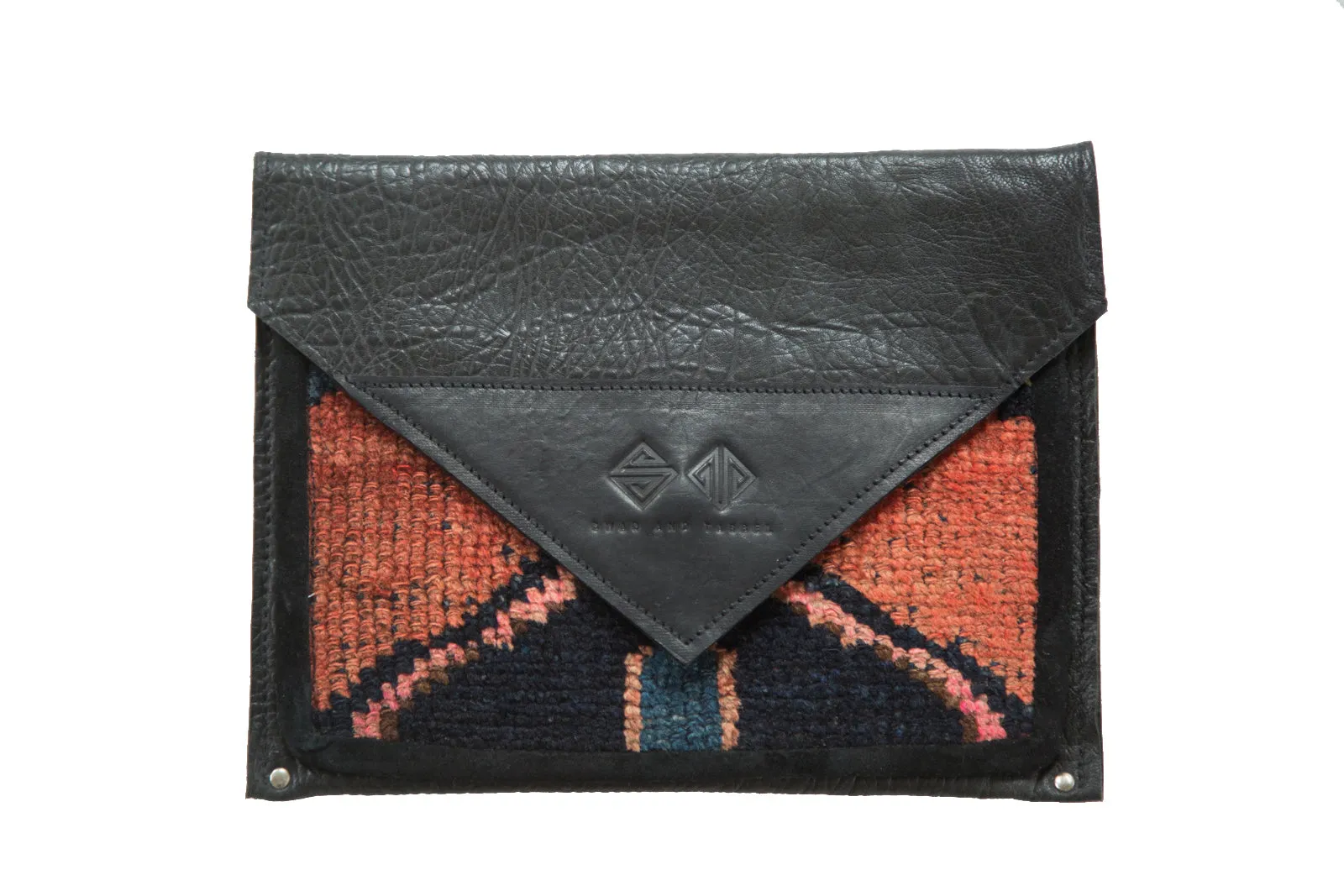 Handmade Rug Fragment Clutch