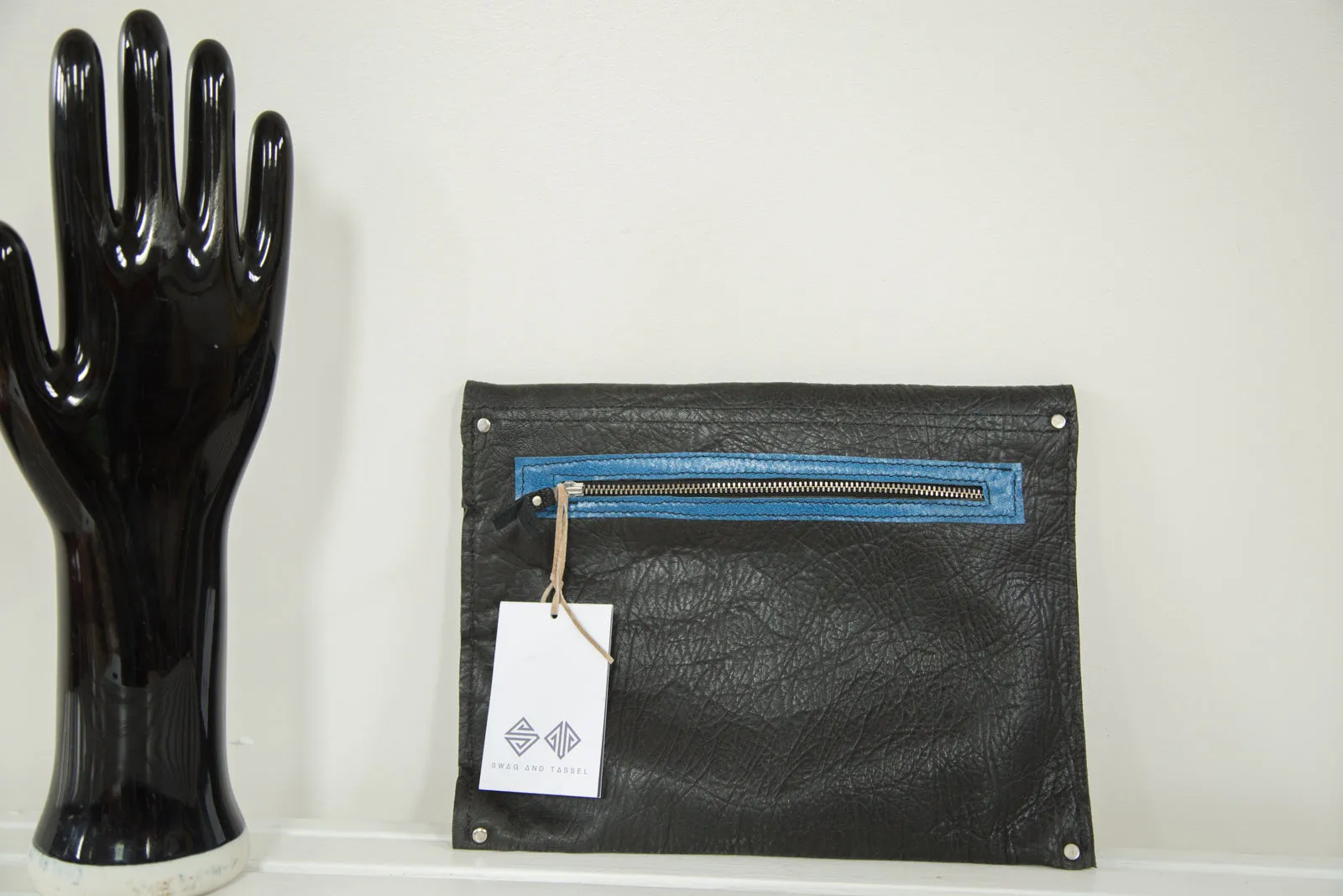Handmade Rug Fragment Clutch