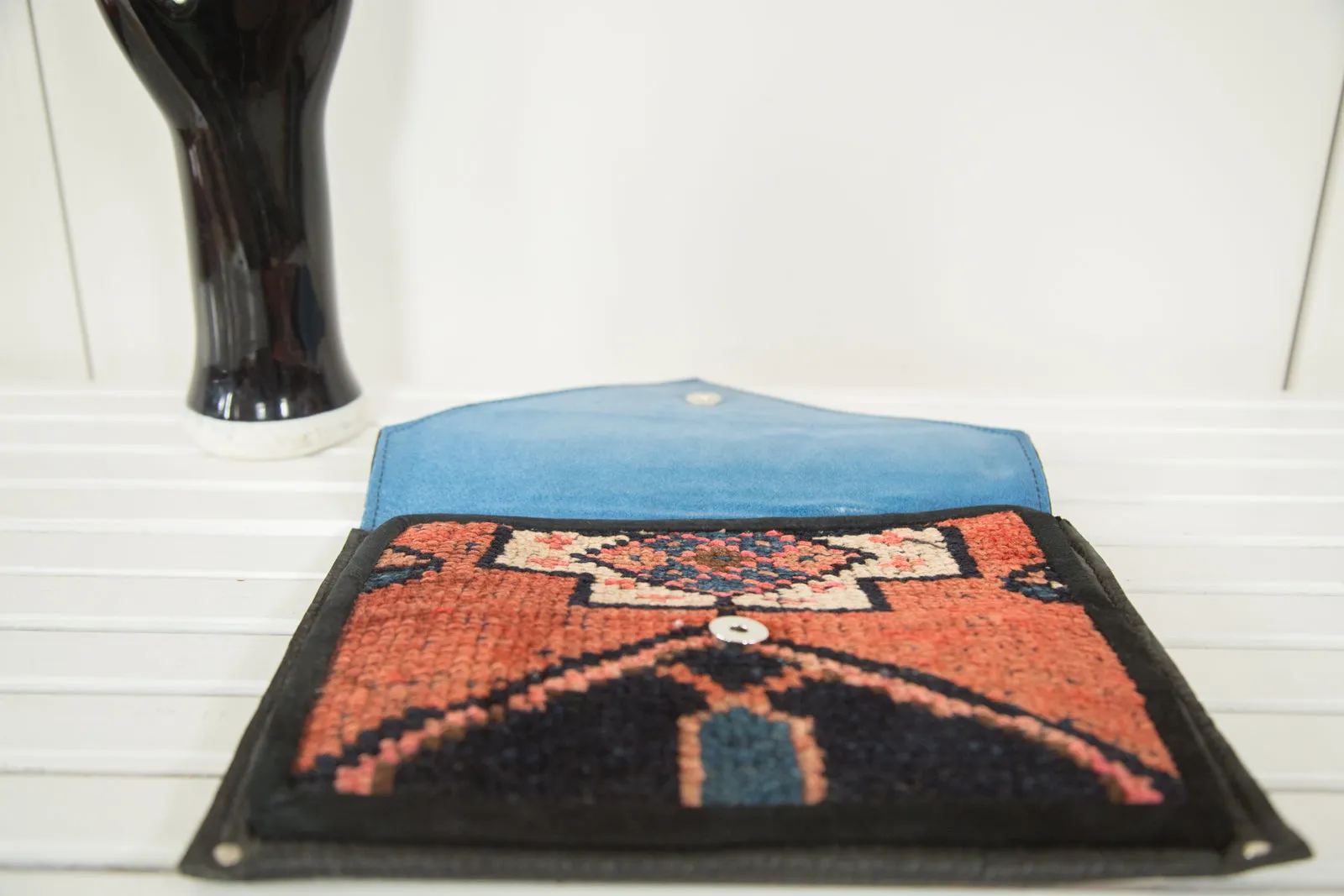 Handmade Rug Fragment Clutch