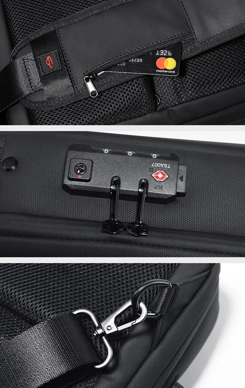Hard Shell Anti-Theft Waterproof Men's Shoulder Bag