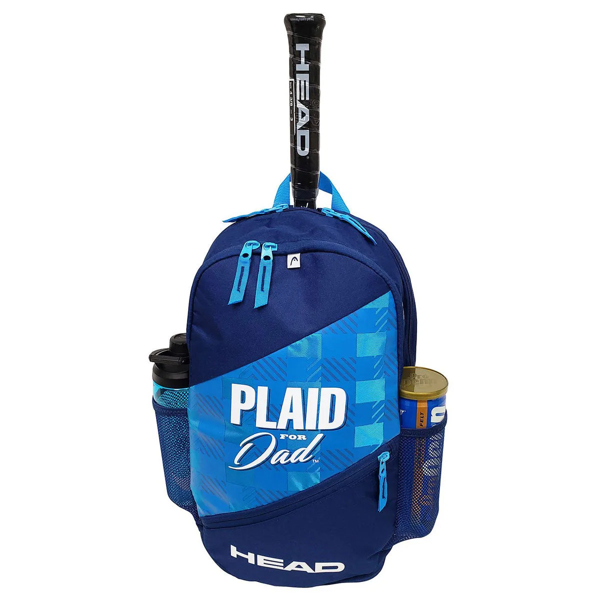 Head Plaid for Dad Elite Backpack Racquet Bag (Blue)