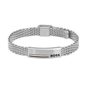 Hugo Boss Jewellery Men's Alen Stainless Steel Mesh Bracelet 1580611