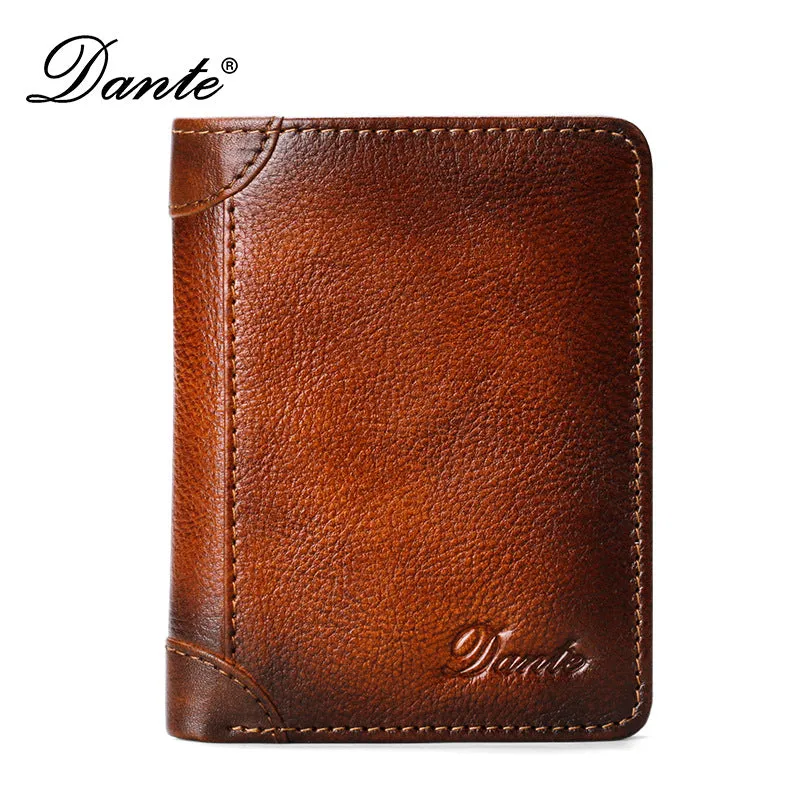 INSTOCK-Men's cowhide leather RFID anti-theft brush driver's