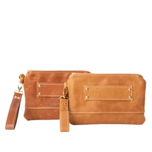 Ivey Wristlet Wallet All Leather MADE TO ORDER