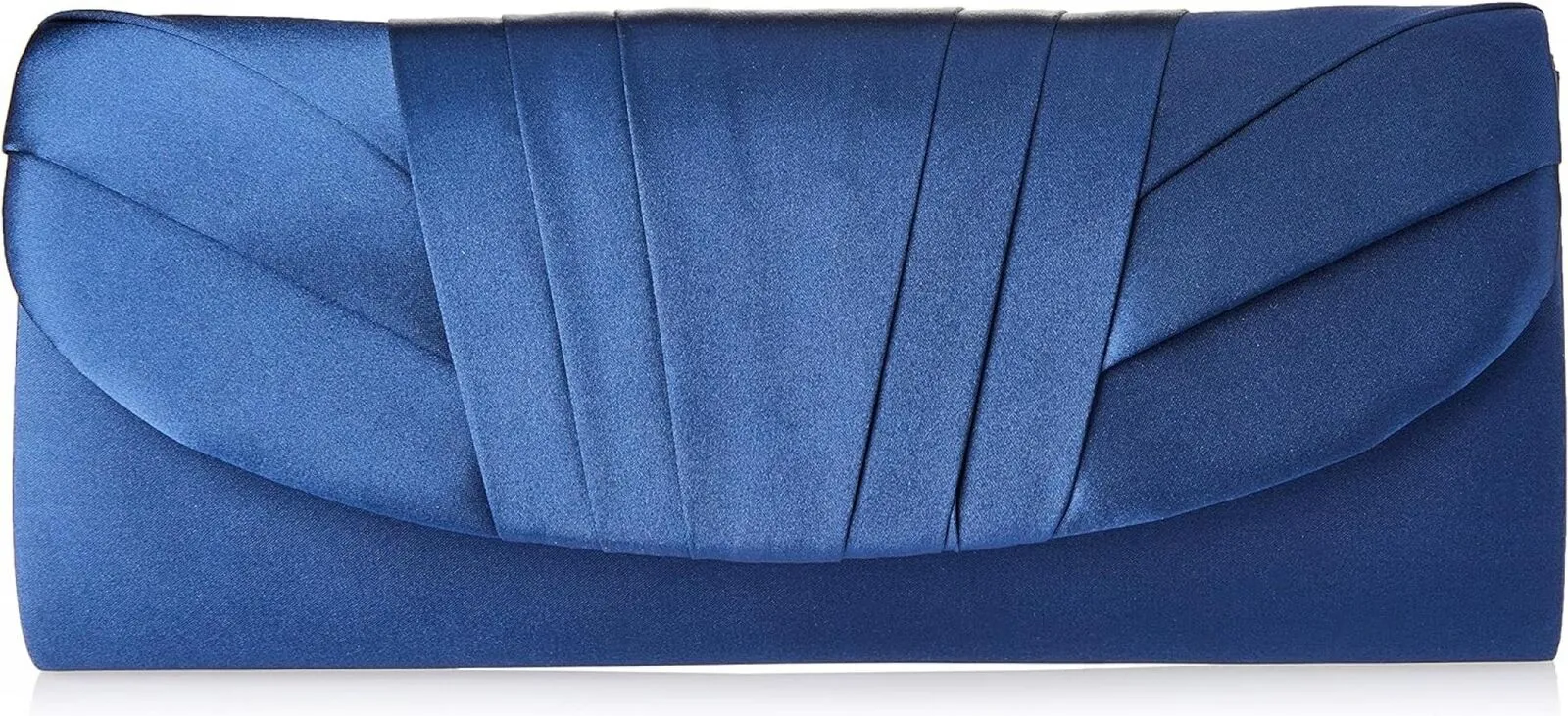 Jessica Mcclintock Satin Tuxedo Flap Evening Clutch Bag With Shoulder Chain