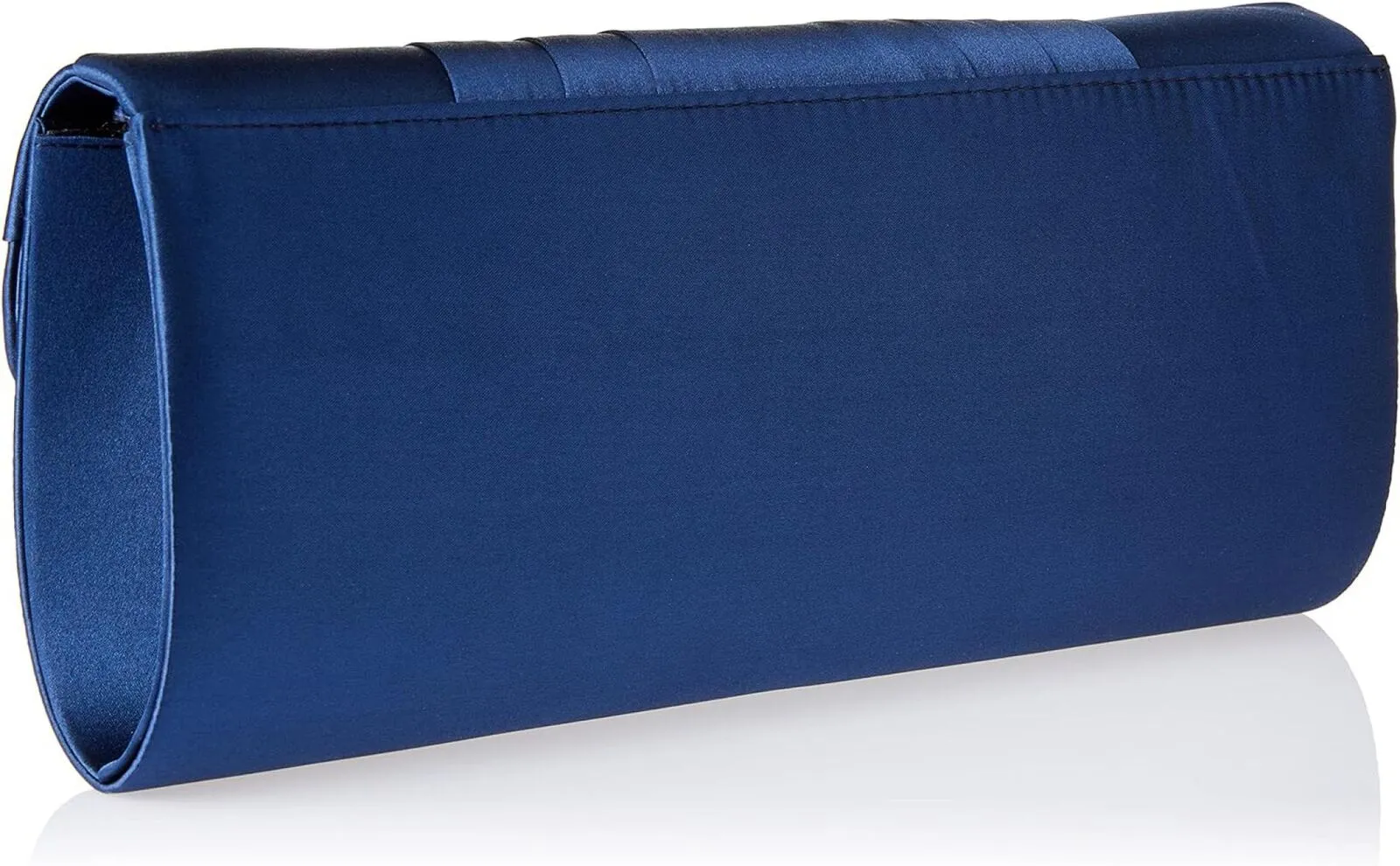 Jessica Mcclintock Satin Tuxedo Flap Evening Clutch Bag With Shoulder Chain