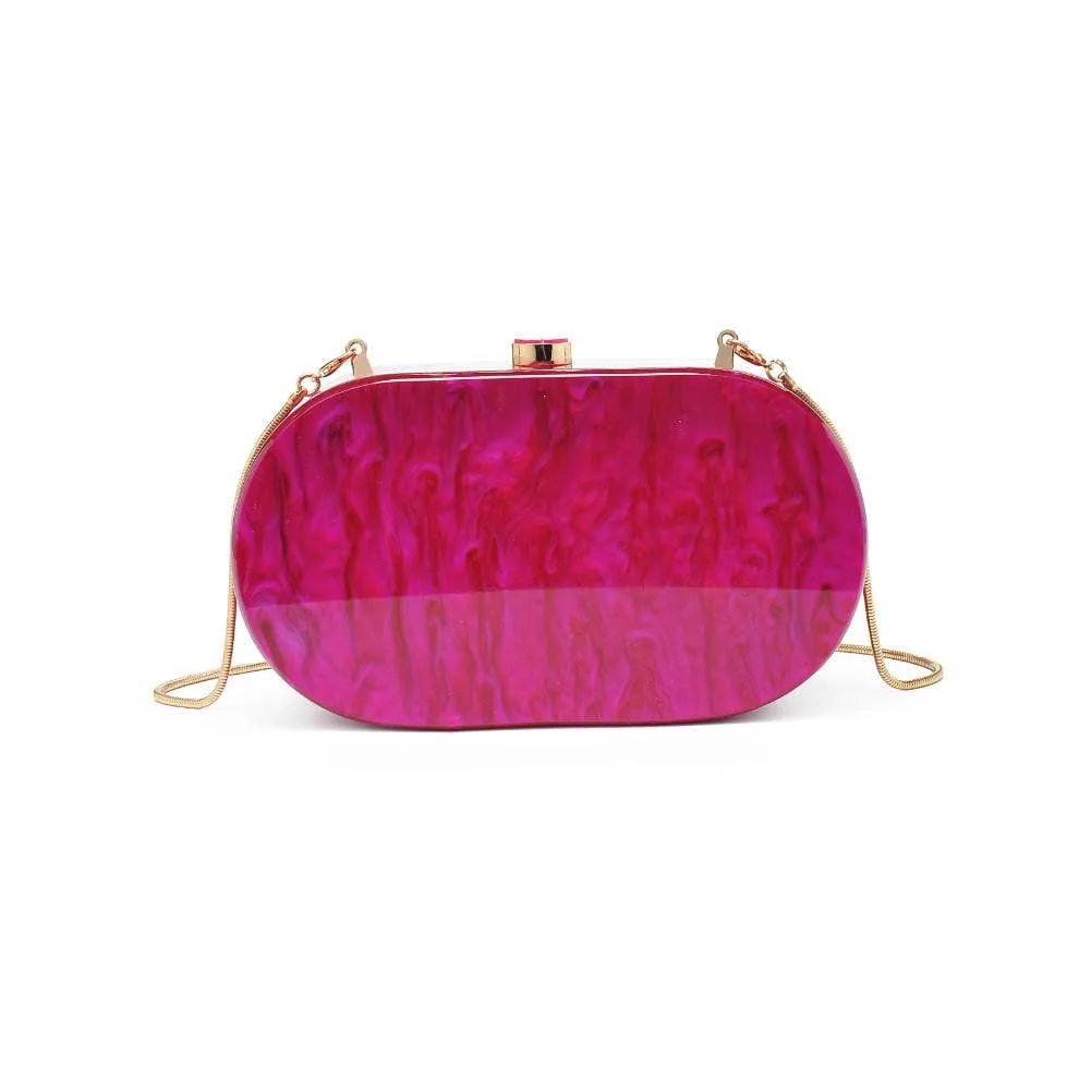 Jimberly acrylic evening bag: Hot Pink