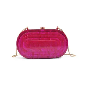 Jimberly acrylic evening bag: Hot Pink