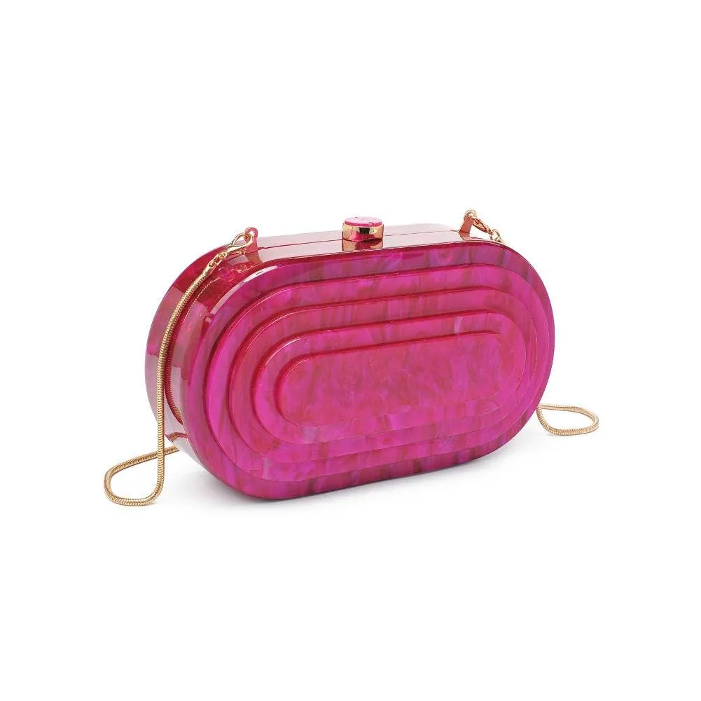 Jimberly acrylic evening bag: Hot Pink
