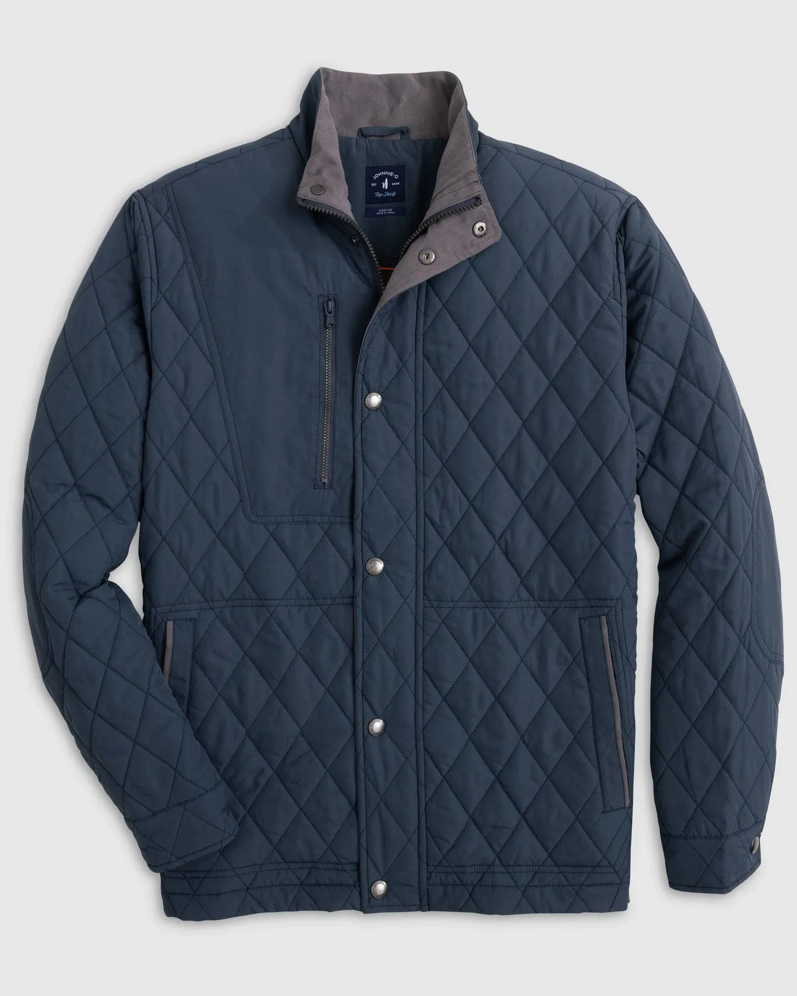 JOHNNIE-O Juno Quilted Snap Jacket