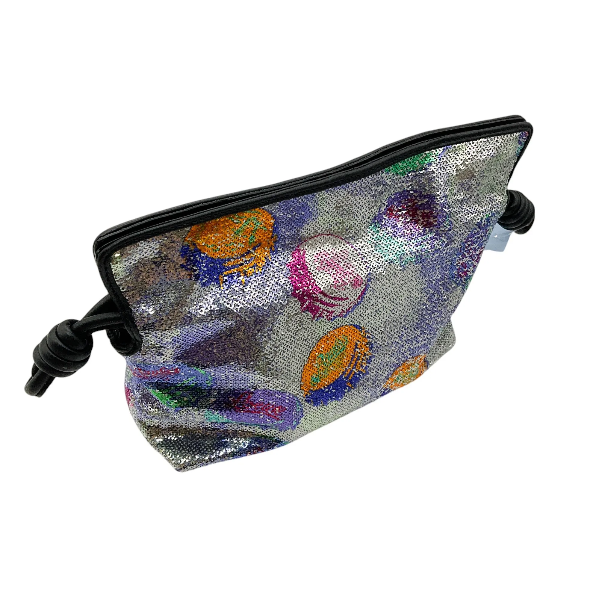 Loewe x Paula's Ibiza Flamenco Mini Sequin Clutch Bag