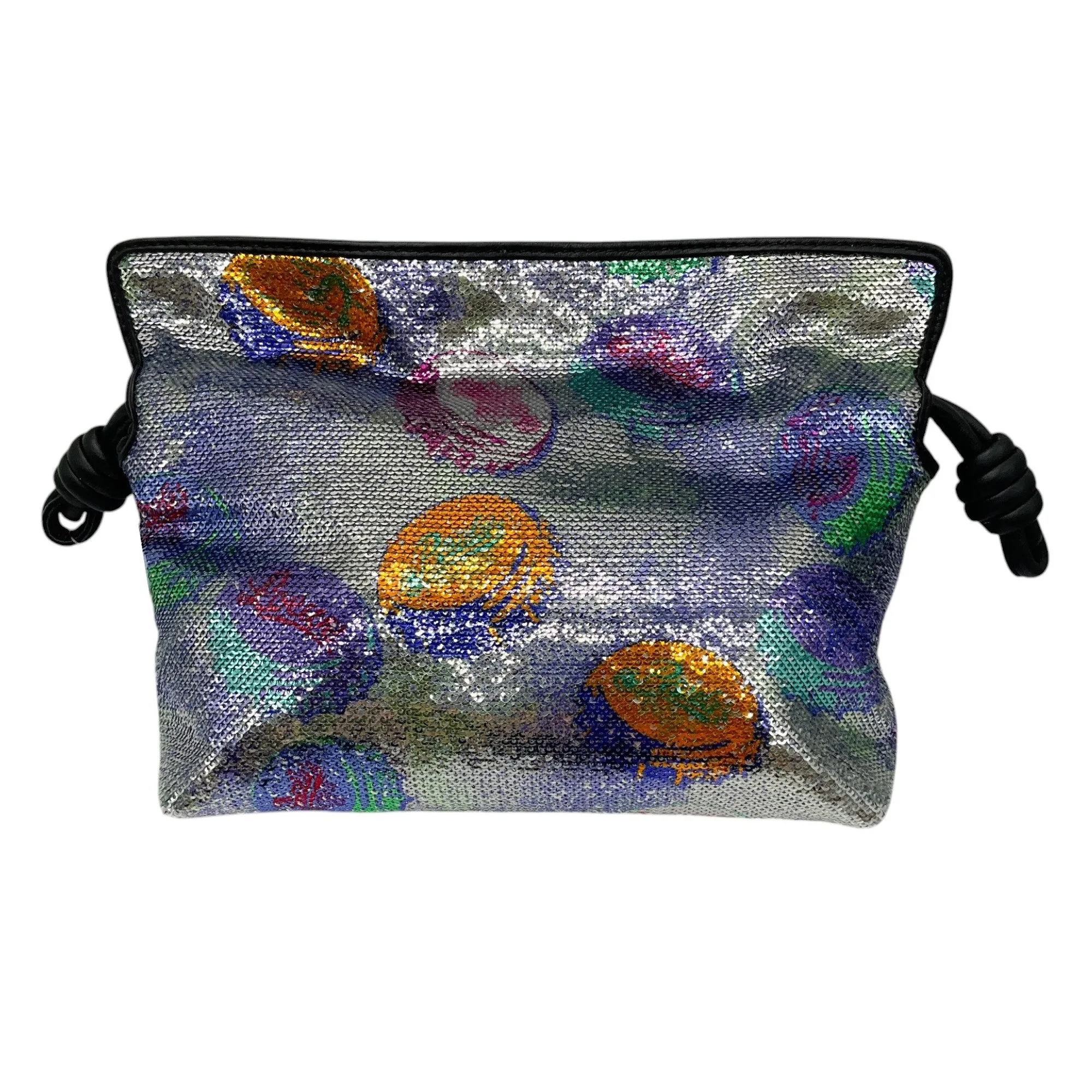 Loewe x Paula's Ibiza Flamenco Mini Sequin Clutch Bag