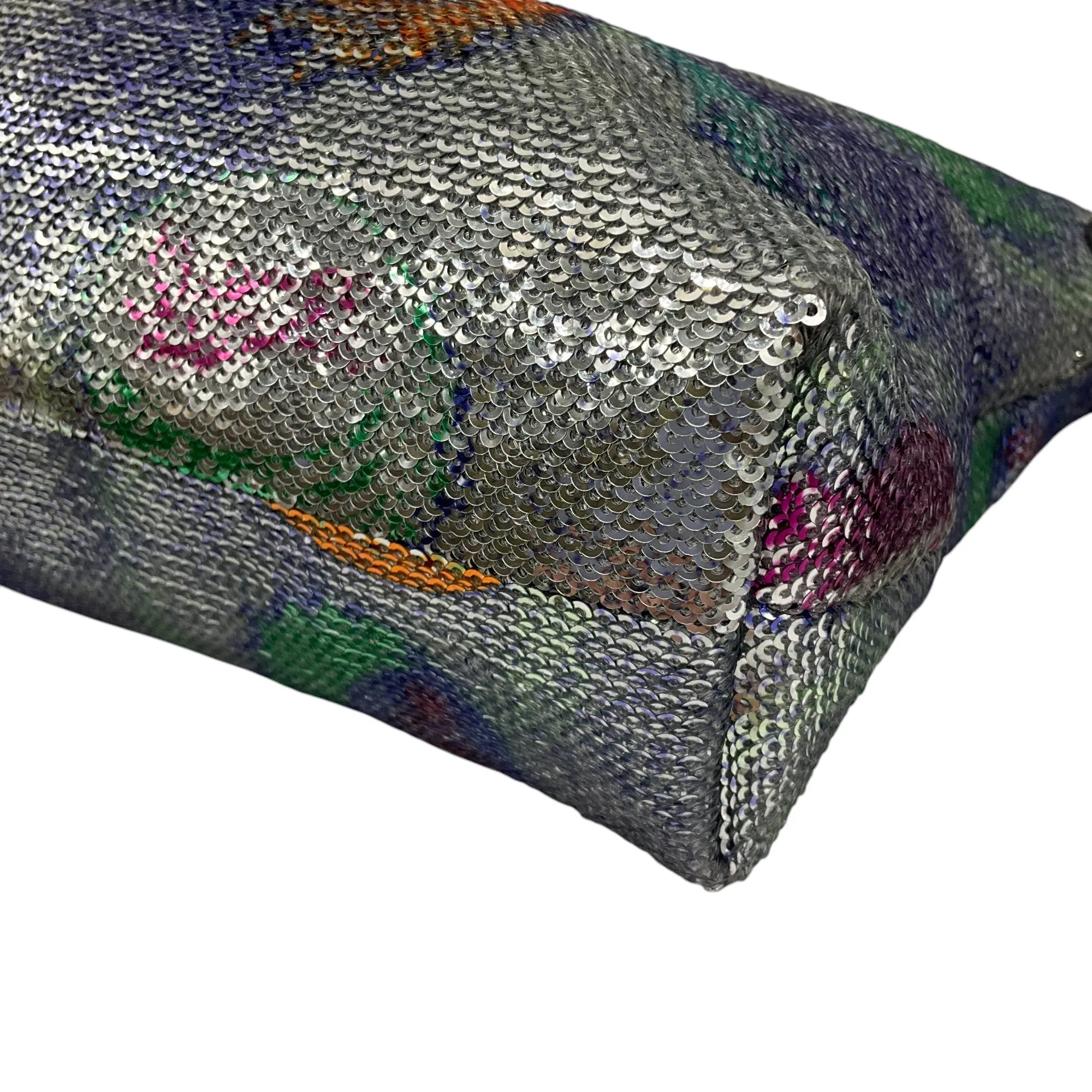 Loewe x Paula's Ibiza Flamenco Mini Sequin Clutch Bag