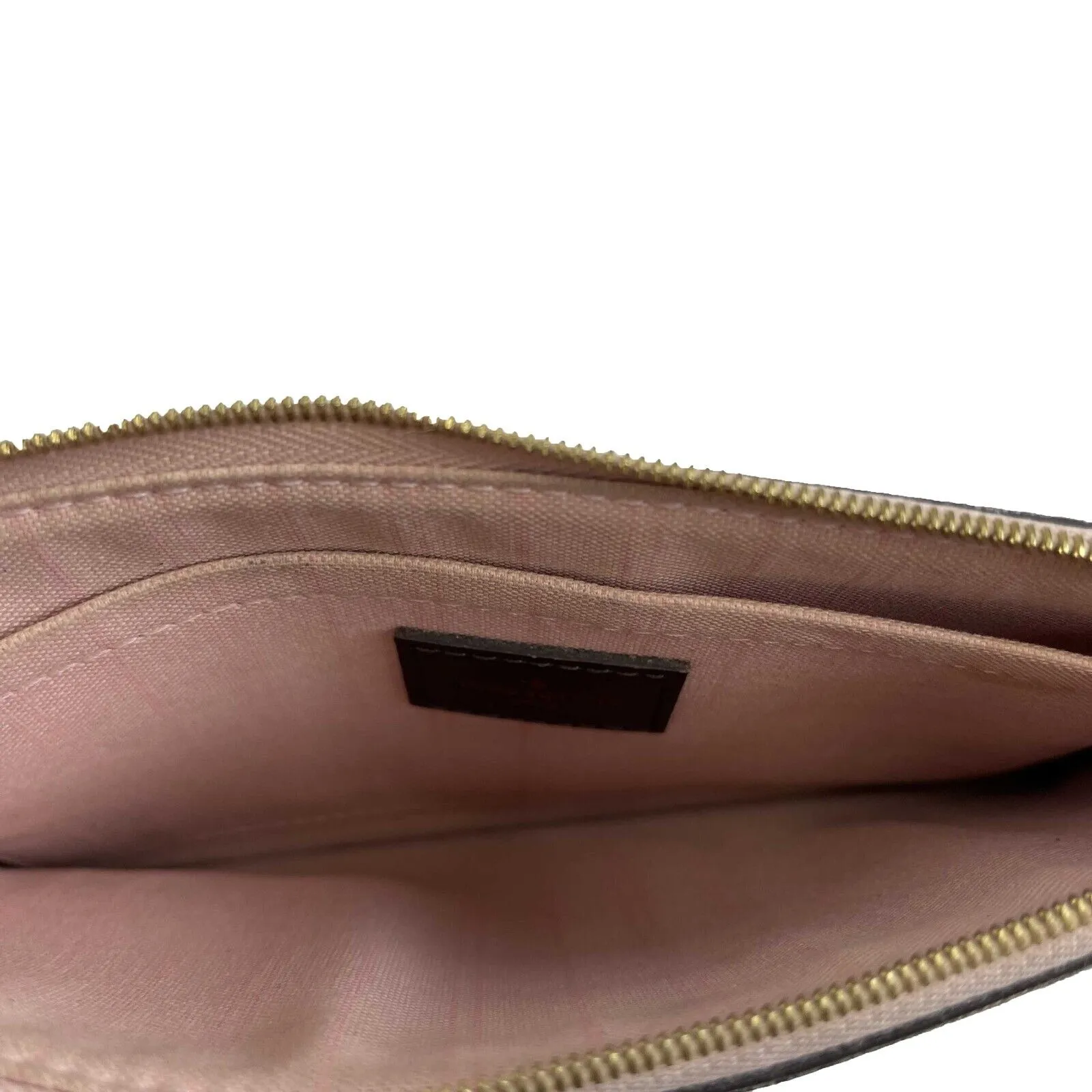 Louis Vuitton Damier Ebene Pouch Wristlet Pochette Clutch Bag - Good Condition
