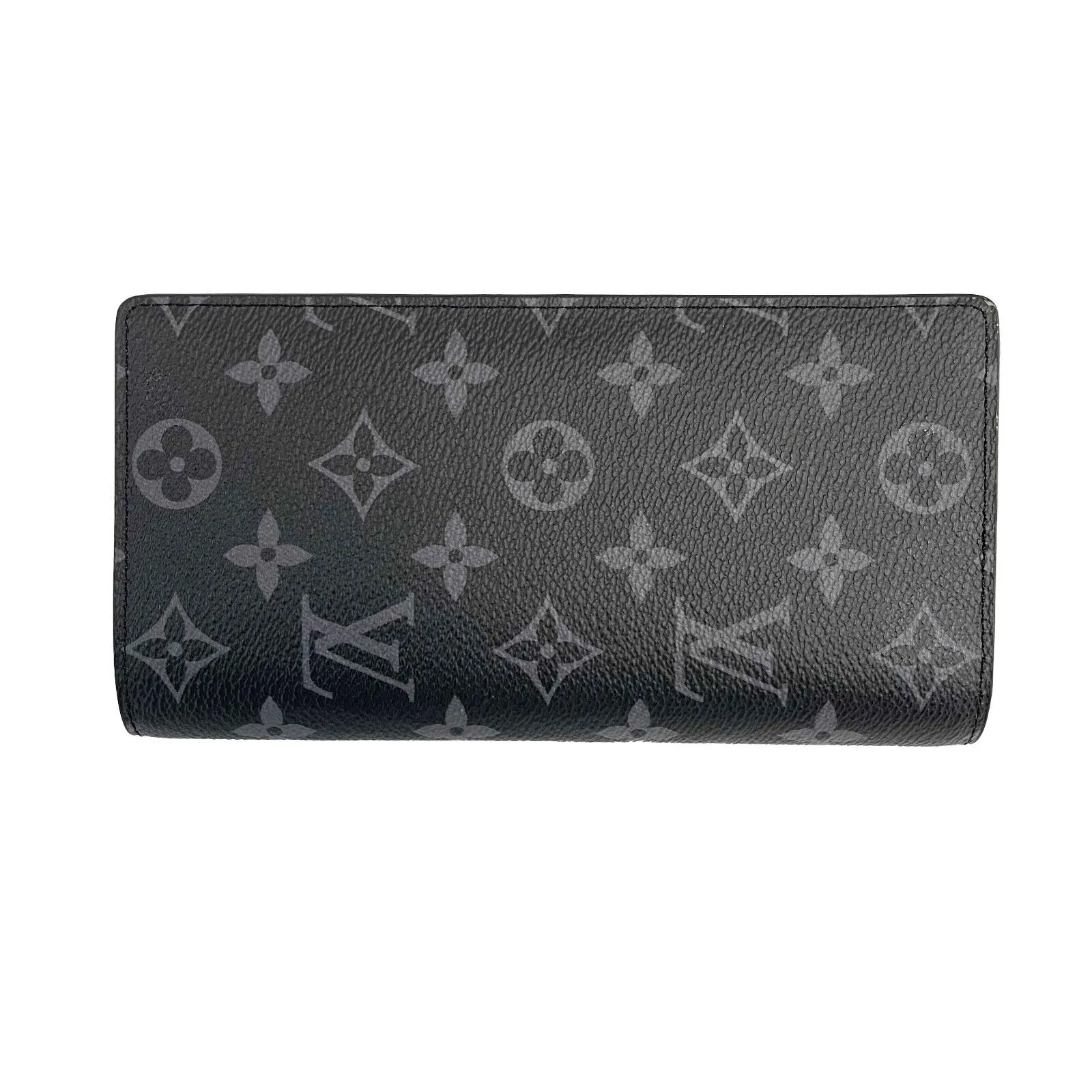 Louis Vuitton NEW Monogram Eclipse Portefeuille Brazza Wallet