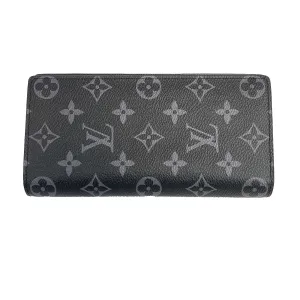 Louis Vuitton NEW Monogram Eclipse Portefeuille Brazza Wallet