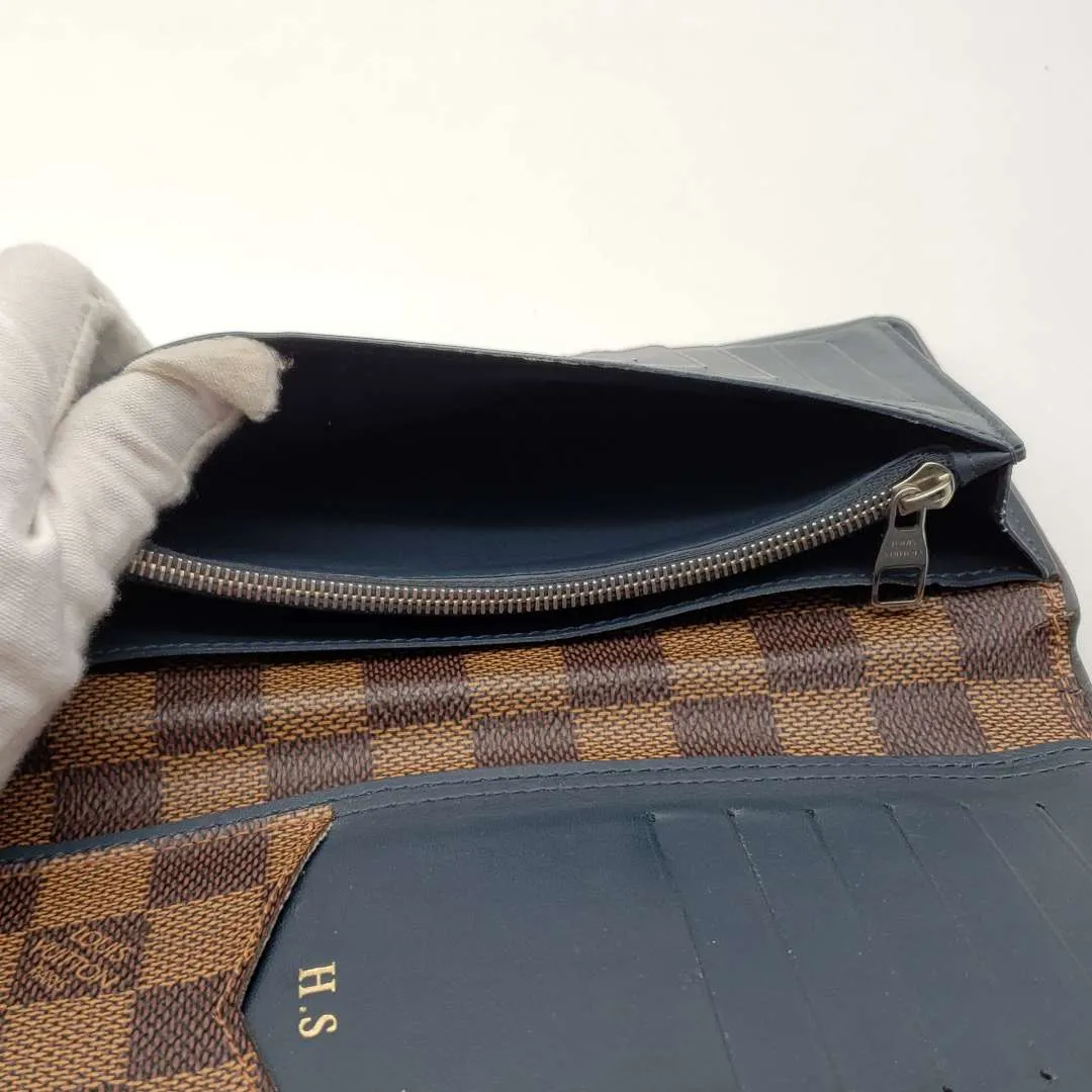 Louis Vuitton Portefeuille Brazza Damier Ebene Long Wallet