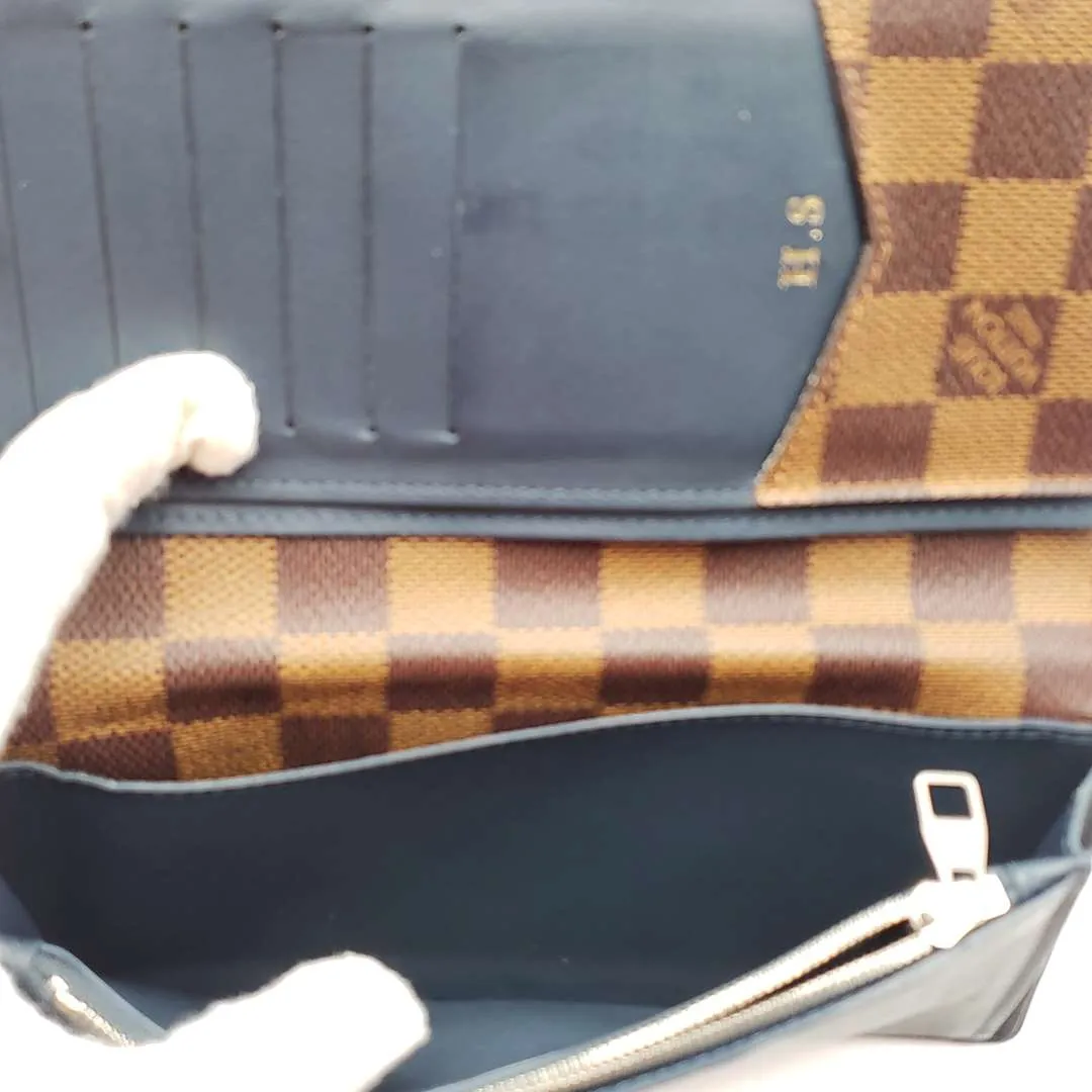 Louis Vuitton Portefeuille Brazza Damier Ebene Long Wallet