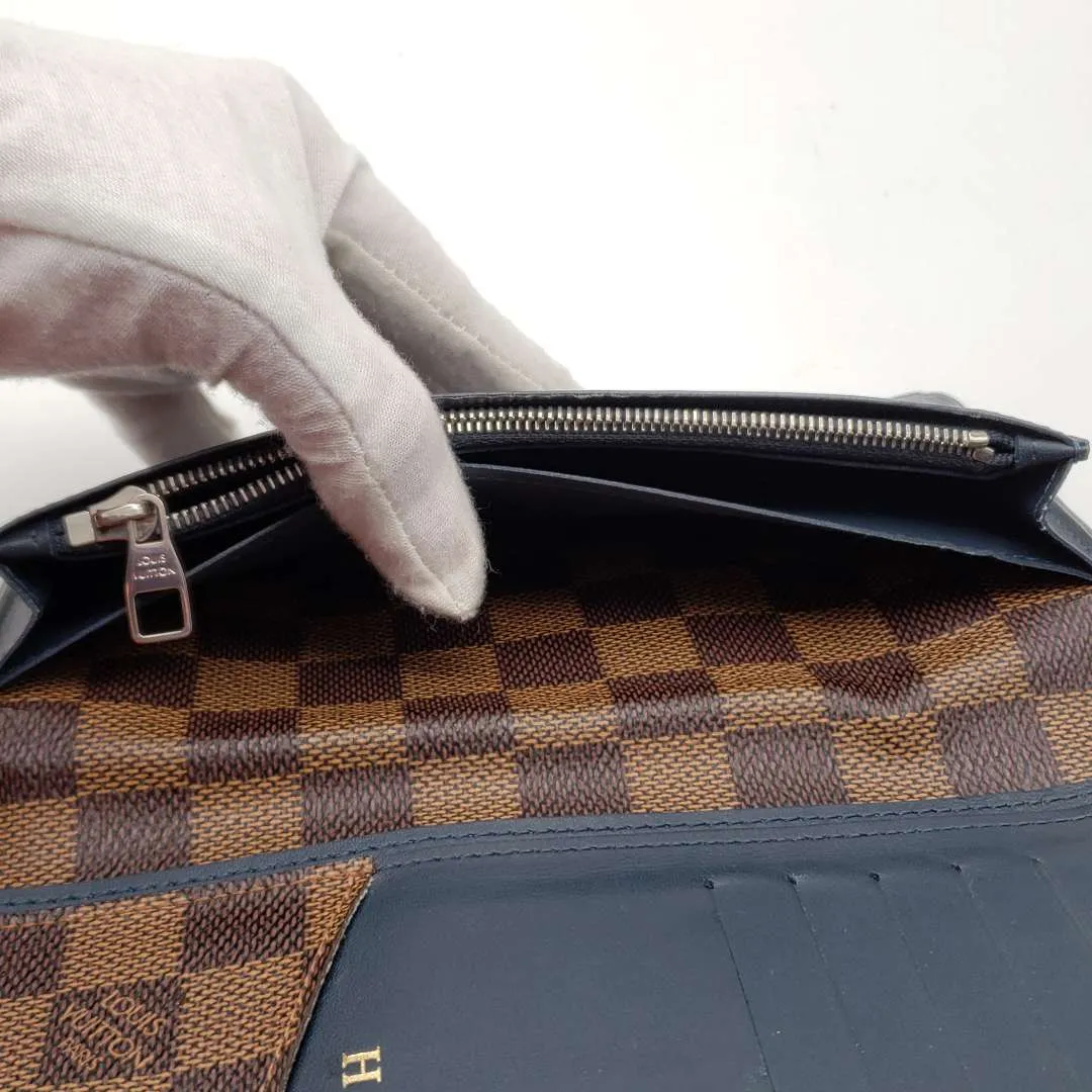 Louis Vuitton Portefeuille Brazza Damier Ebene Long Wallet