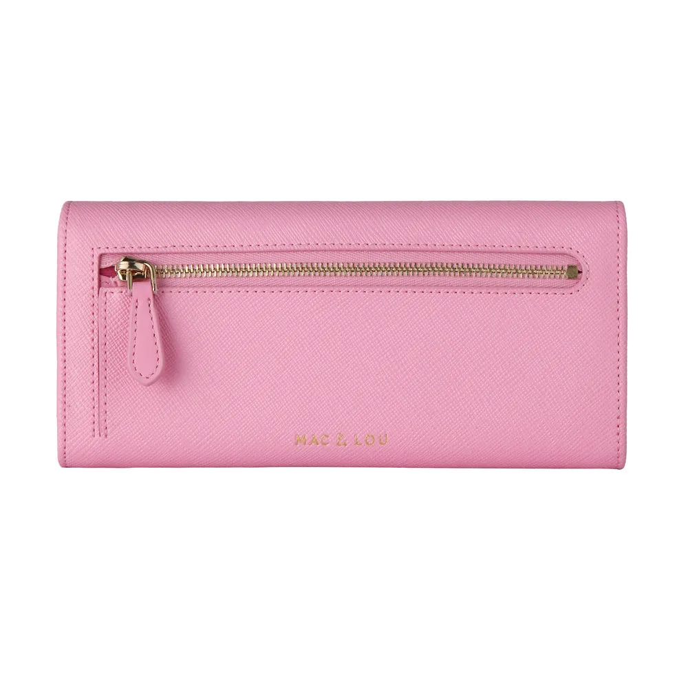 MAC&LOU Bifold Wallet Vegan Leather Pink