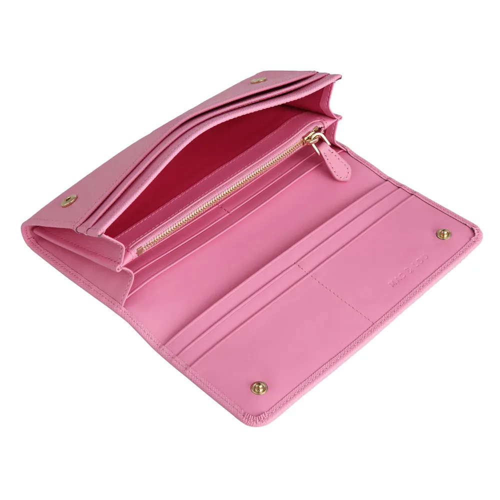 MAC&LOU Bifold Wallet Vegan Leather Pink