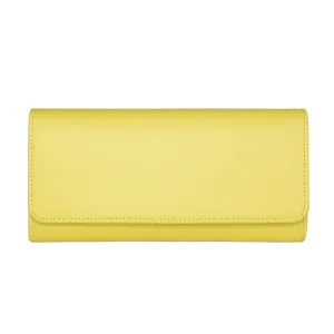 MAC&LOU Bifold Wallet Vegan Smooth Leather Yellow
