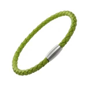 Mag-5 Woven Lime Leather Bracelet