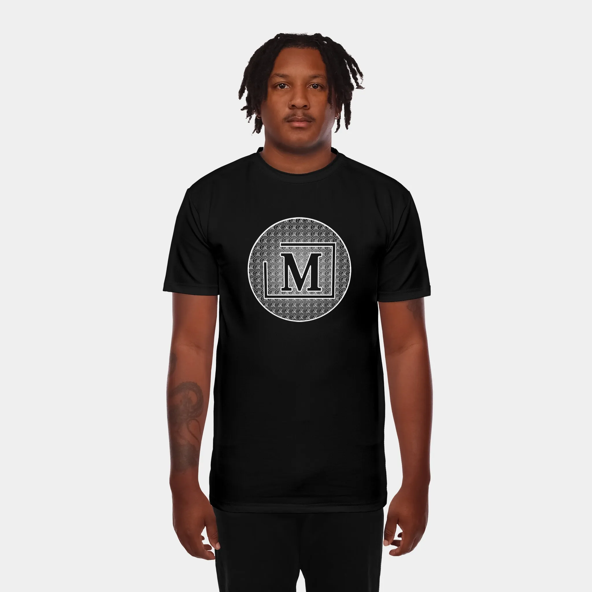 MDB Brand Men's Circle Monogram Logo T-Shirt