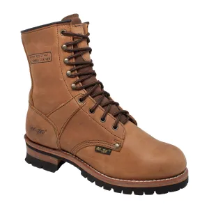 Men's 9" Brown Logger - 1427
