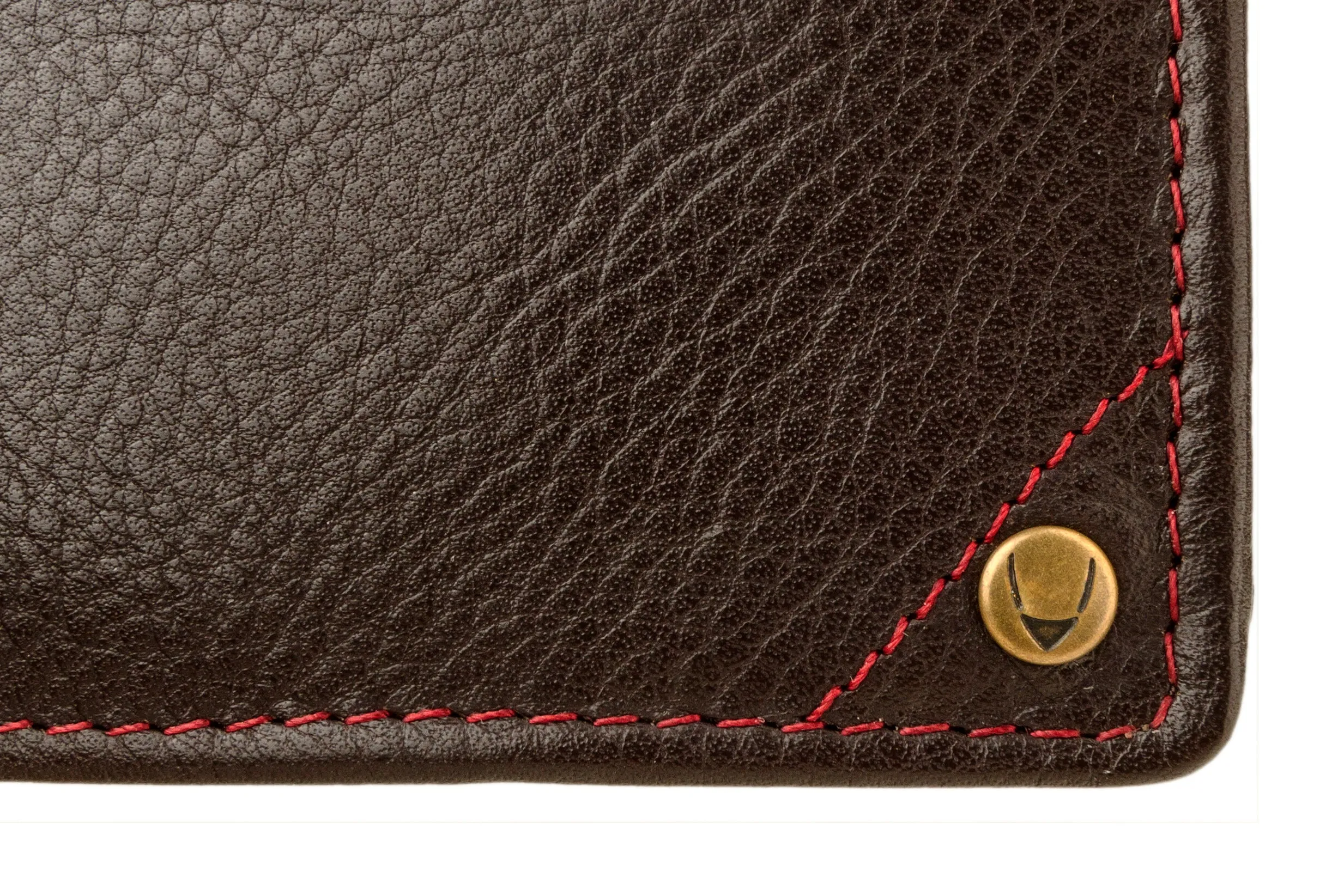 Mens Angle Stitch Leather Multi-Compartment Leather Wallet