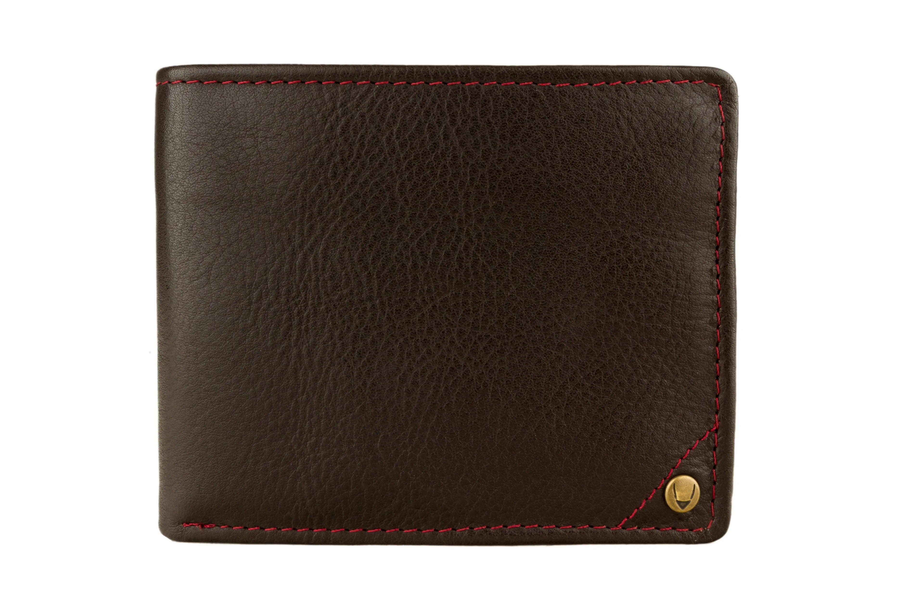 Mens Angle Stitch Leather Multi-Compartment Leather Wallet