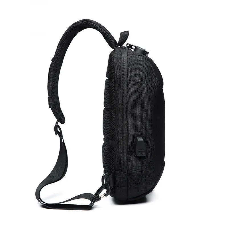 Men's Multi-function Waterproof Anti Theft USB Charging Chest/Backpack