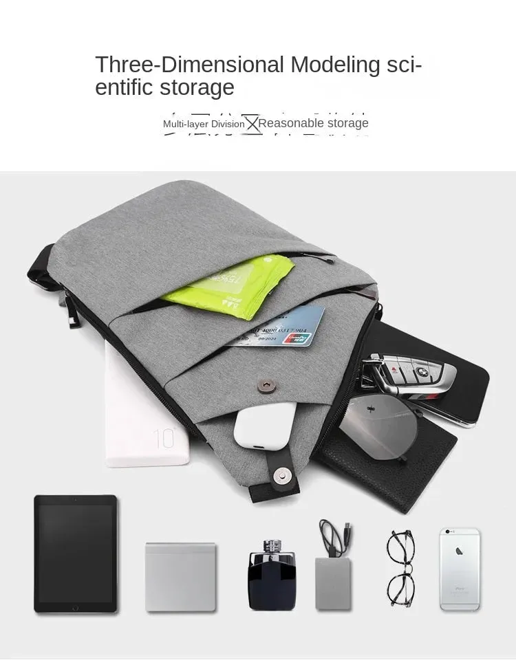 Men's Ultra Thin Anti-Theft Small Chest Bag Mini Cross Body