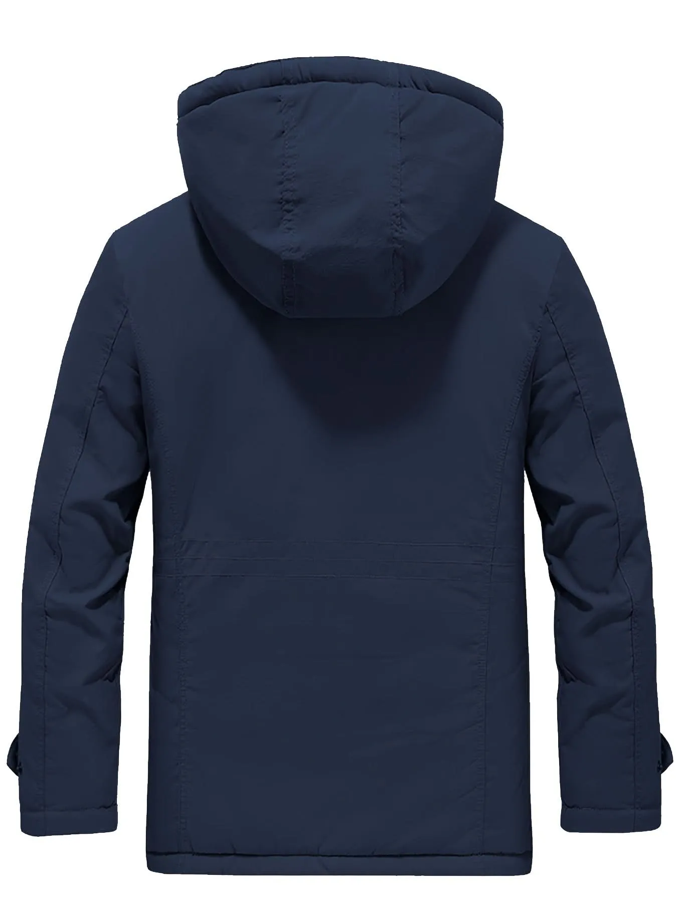 Men's Water-Resistant Softshell Jacket With Hood, Fleece Lining, Multiple Pockets, And Adjustable Hem For Outdoor And Casual Wear
