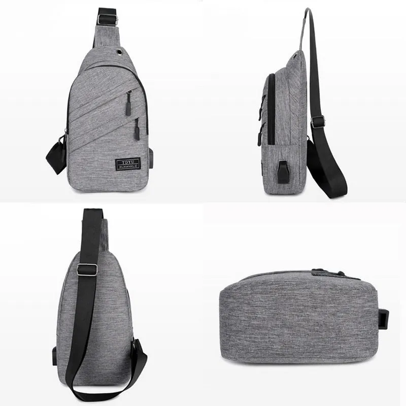 Men's Waterproof Anit-theft Cross-body Chestpack/Backpack