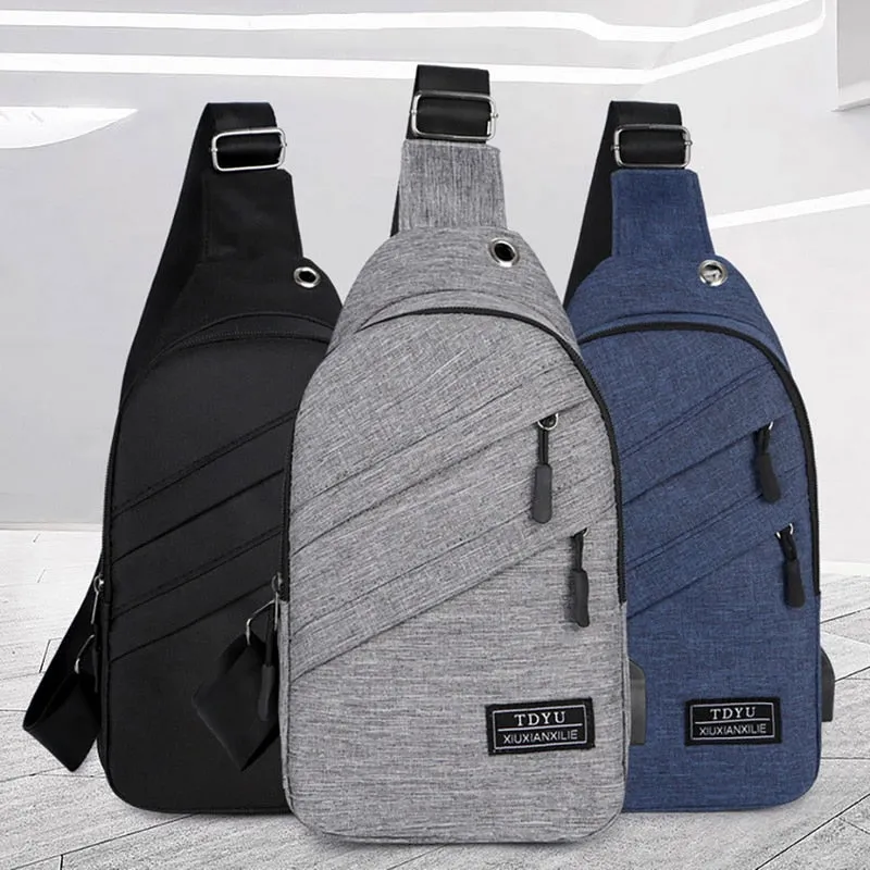 Men's Waterproof Anit-theft Cross-body Chestpack/Backpack